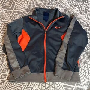 Nike Black and Red Zip-Up Jacket